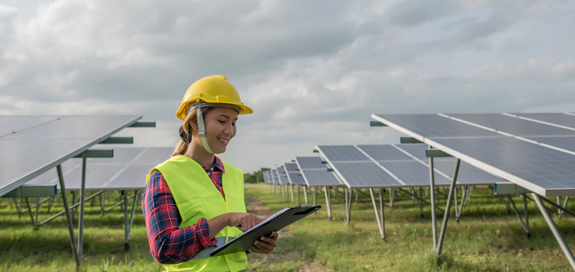 chica ingeniera ambiental