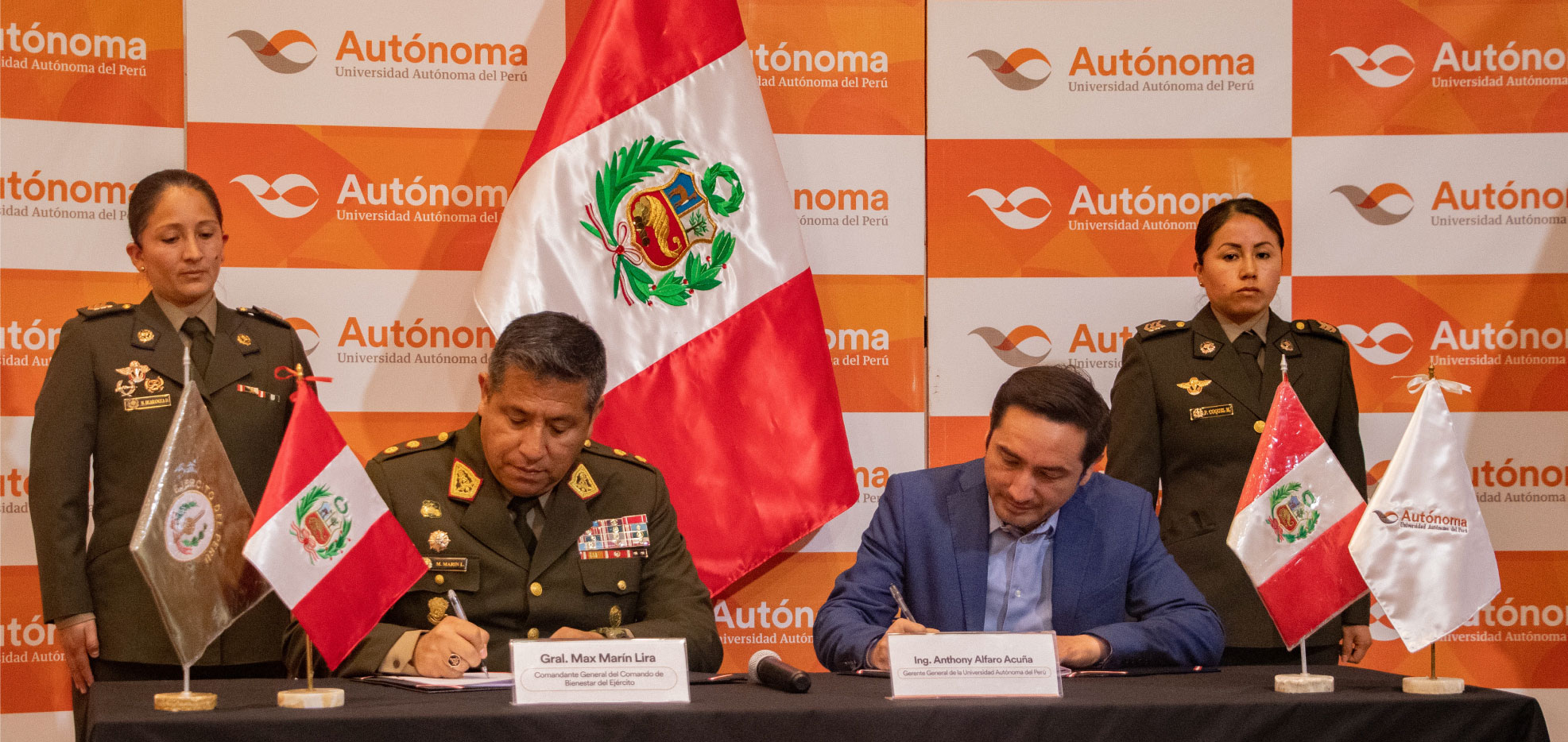 La Universidad Autónoma del Perú firmó convenio con el Ejército del Perú